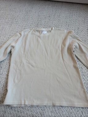 Joe's Jeans Long Sleeve Thermal Crewneck - Cream